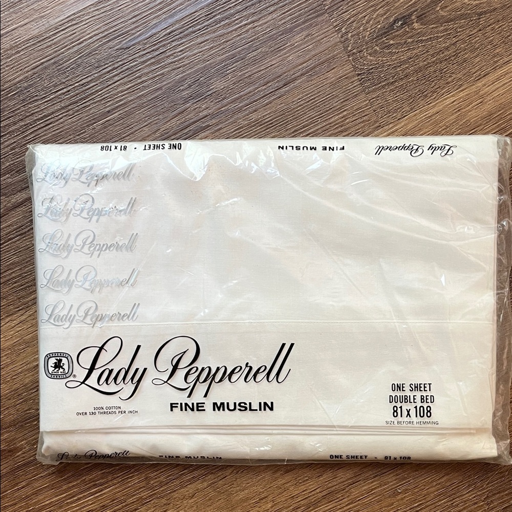 Lady Pepperell Fine Muslin White Sheet